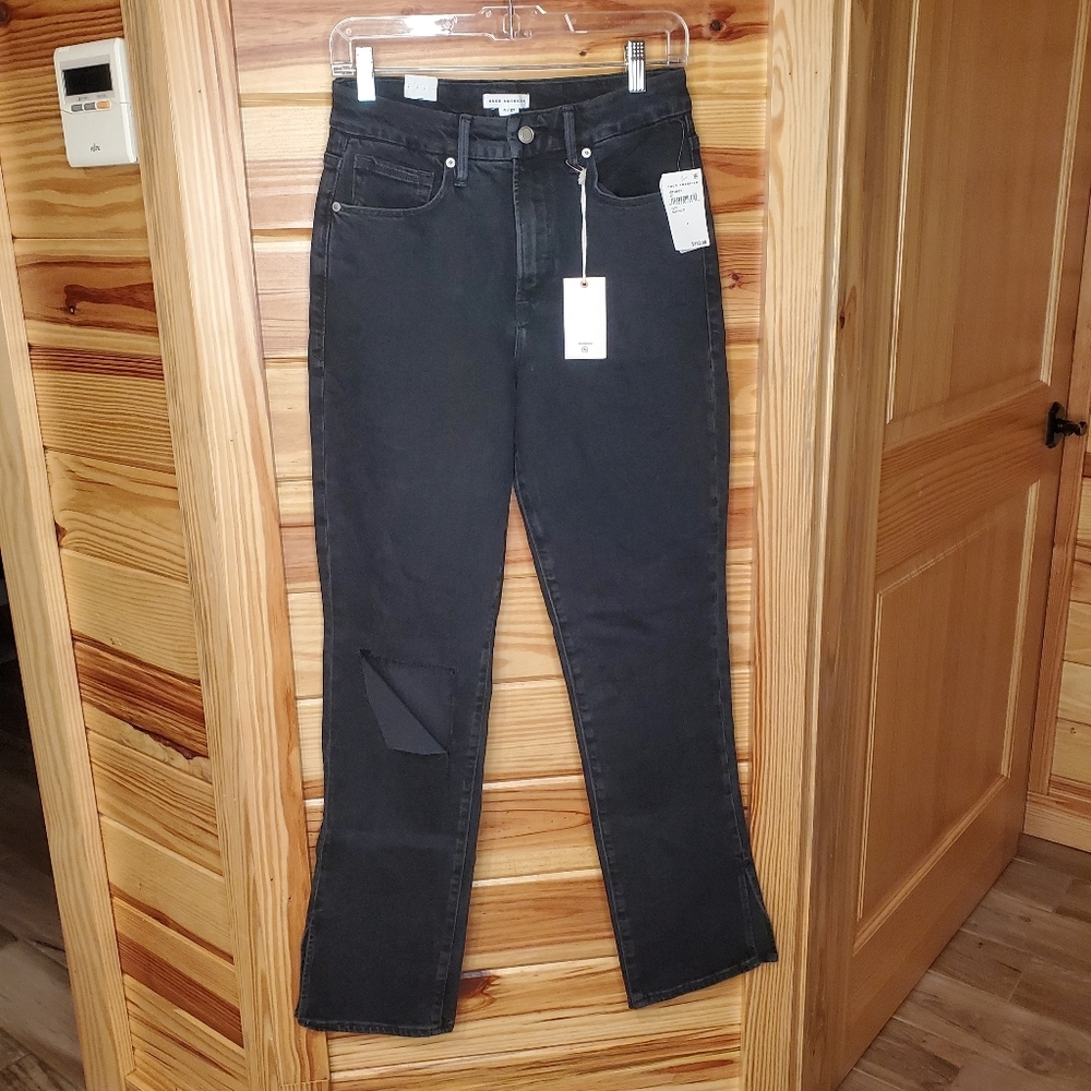Good American Black Good Boy Vintage Inspired Curvy Demin Jean 4/27